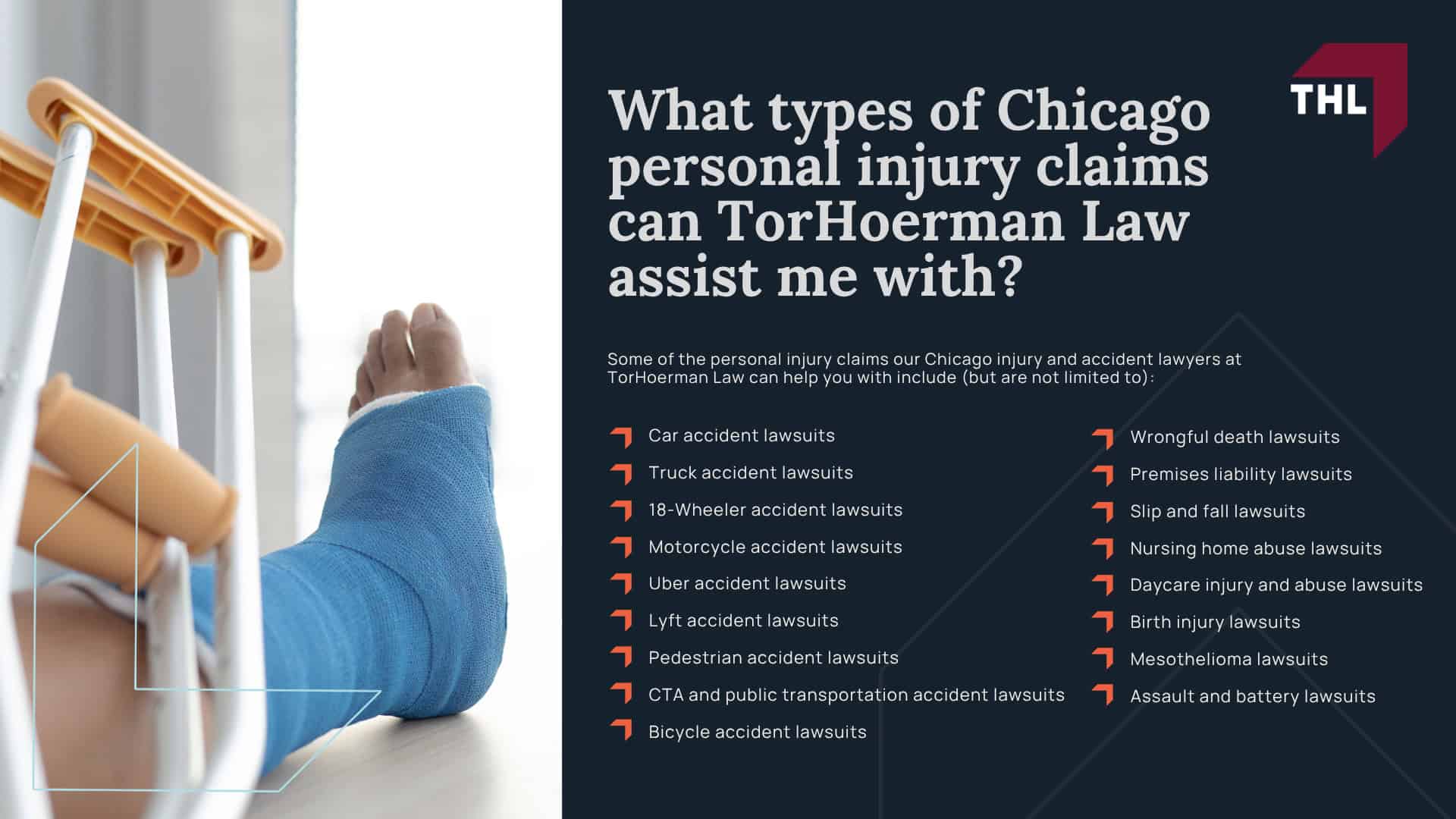 What types of Chicago personal injury claims can TorHoerman Law assist me with