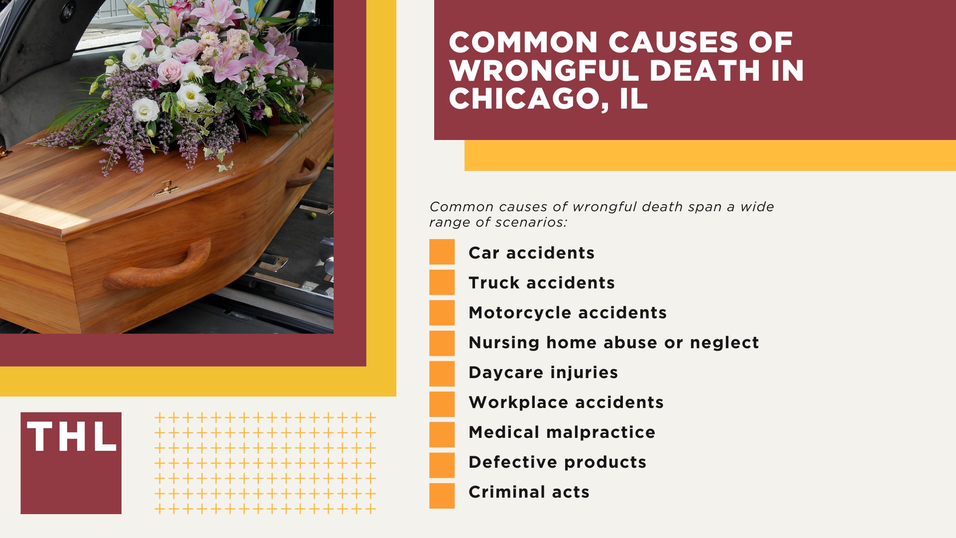 Meet Our Team of Chicago Wrongful Death Lawyers; Our Founder and Experienced Wrongful Death Attorney_ Tor Hoerman; Steps to Take After a Wrongful Death Occurs in Chicago, IL; Gathering Evidence for a Chicago Wrongful Death Case; Wrongful Death Damages Explained; The Legal Process for a Wrongful Death Lawsuit in Illinois; What is Considered a “Wrongful Death” in Illinois; Who Can File a Wrongful Death Lawsuit in Illinois; Common Causes of Wrongful Death in Chicago, IL