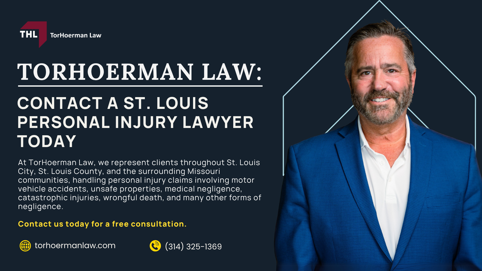 Why Choose TorHoerman Law After a Serious Injury; Our St. Louis Personal Injury Attorneys Get Results; Personal Injury Cases We Handle in St. Louis; What To Do After a Serious Injury in St. Louis; How a St. Louis Personal Injury Lawyer Can Help; Gathering Evidence and Proving Liability; Common Injuries in Personal Injury Cases; Compensation Available in a Personal Injury Lawsuit; Missouri Personal Injury Laws That May Affect Your Case; Contact a St. Louis Personal Injury Lawyer Today