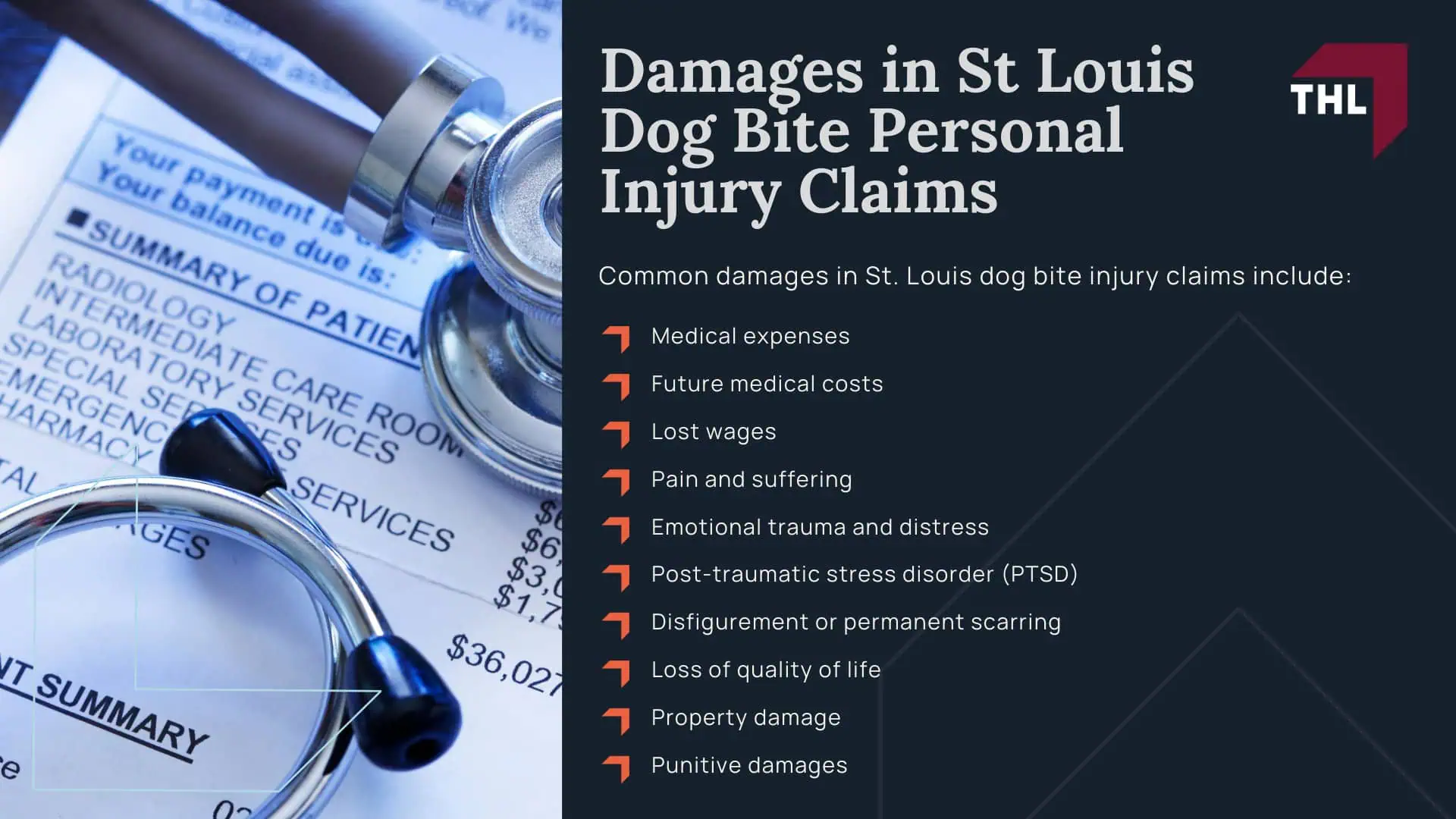 Damages in St Louis Dog Bite Personal Injury Claims
