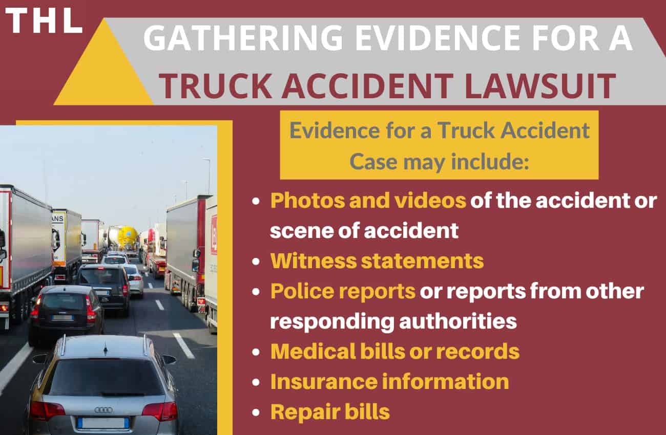 gathering evidence for truck accident lawsuit