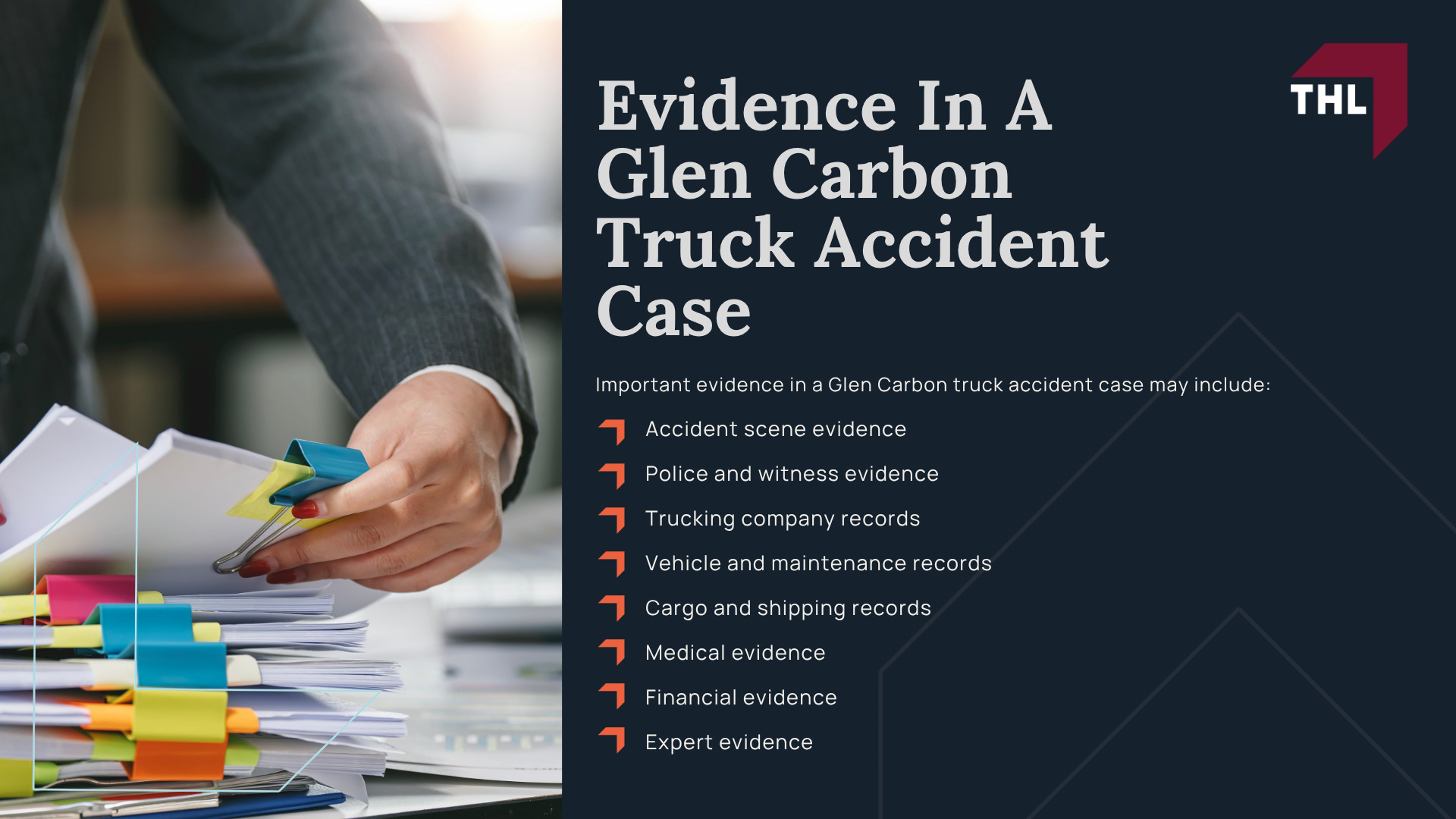 What To Do After A Truck Accident In Glen Carbon; Common Types of Truck Accidents; Common Truck Accident Injuries; How A Glen Carbon Truck Accident Lawyer Can Help; How Much Does It Cost To Hire A Truck Accident Lawyer; The Legal Process Of Glen Carbon Truck Accident Cases; Fatal Truck Accidents And Wrongful Death Claims In Glen Carbon; Who Can Be Liable For A Truck Accident In Illinois (2); Evidence In A Glen Carbon Truck Accident Case