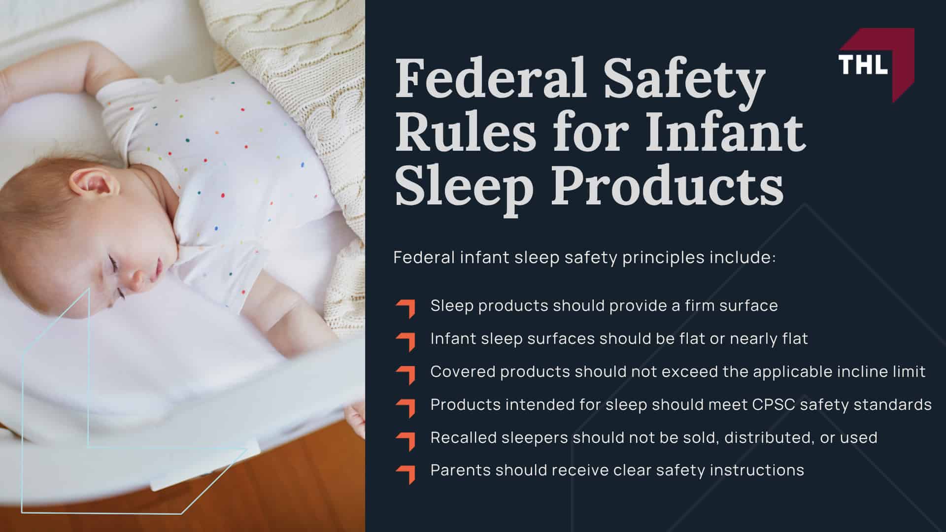 Fisher Price Rock n Play Recall_ Overview; Why Was the Fisher Price Rock ’n Play Sleeper Recalled; Fisher Price Rock n Play Sleeper Settlement Overview; Does the Rock ’n Play Settlement Affect Injury or Wrongful Death Claims; Why Are Inclined Baby Sleepers Dangerous; Federal Safety Rules for Infant Sleep Products