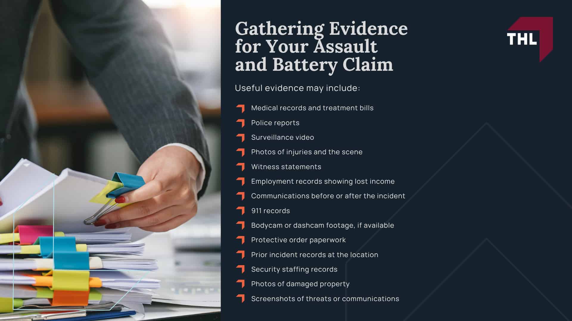 Gathering Evidence for Your Assault and Battery Claim