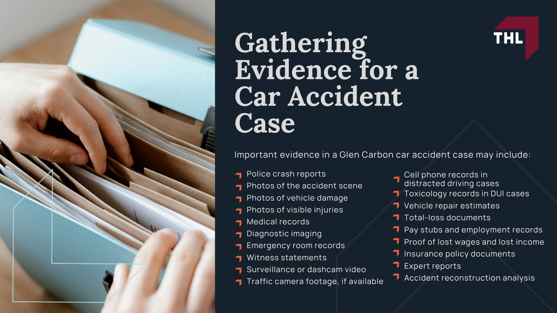What To Do in the First 24 Hours After a Car Accident in Glen Carbon; Common Causes of Glen Carbon Car Accidents; Common Car Accident Injuries; How a Glen Carbon Car Accident Lawyer Can Help; How Much Does It Cost To Hire a Car Accident Lawyer; The Legal Process of Glen Carbon Car Accident Cases; Do You Qualify for a Car Accident Claim; Gathering Evidence for a Car Accident Case