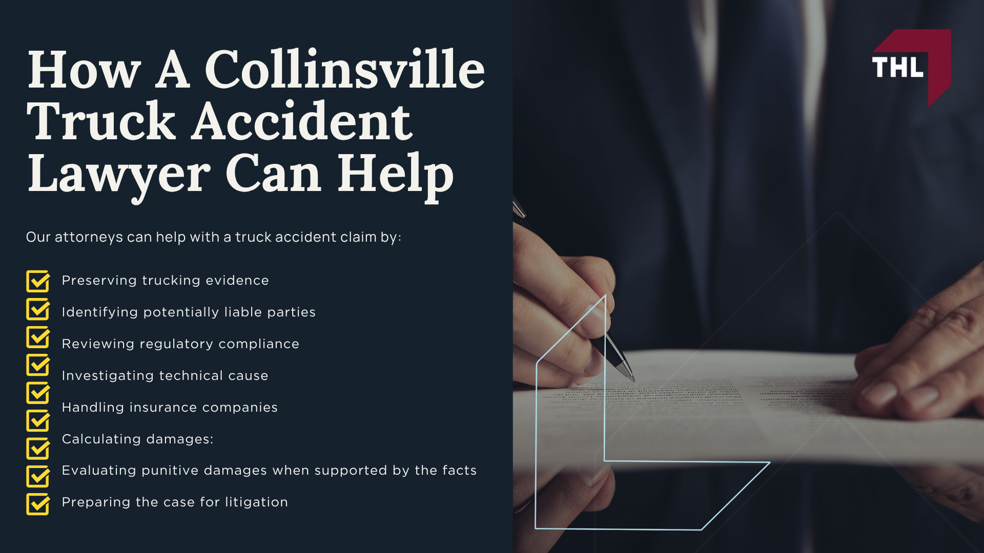 What To Do After A Truck Accident In Collinsville; Common Types and Causes of Truck Accidents; Common Truck Accident Injuries; How A Collinsville Truck Accident Lawyer Can Help