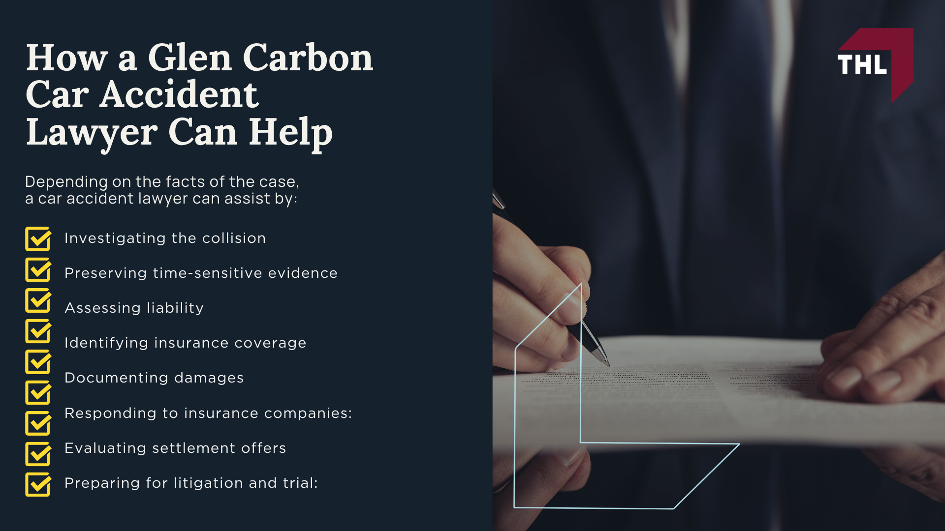 What To Do in the First 24 Hours After a Car Accident in Glen Carbon; Common Causes of Glen Carbon Car Accidents; Common Car Accident Injuries; How a Glen Carbon Car Accident Lawyer Can Help