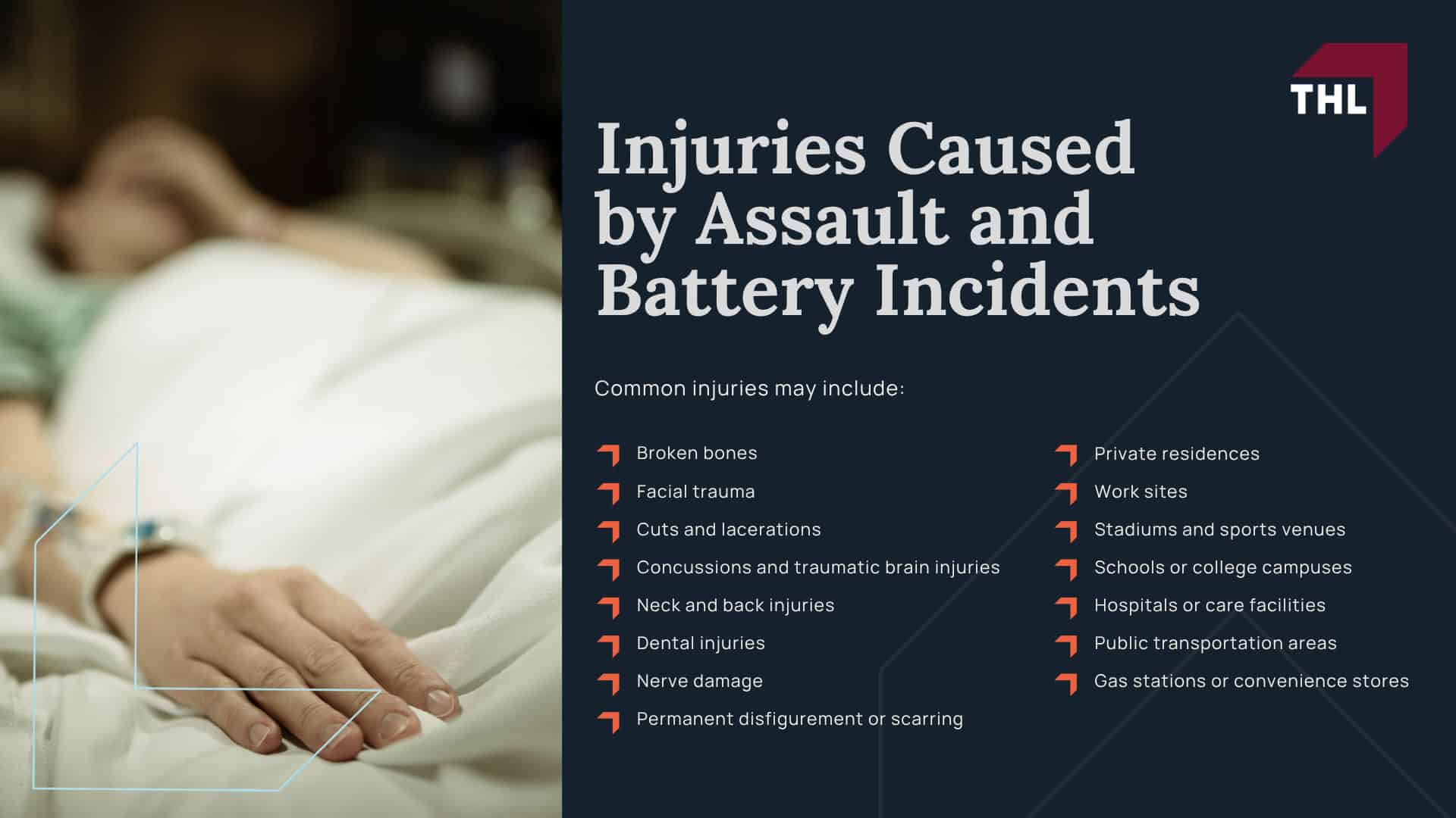 Injuries Caused by Assault and Battery Incidents