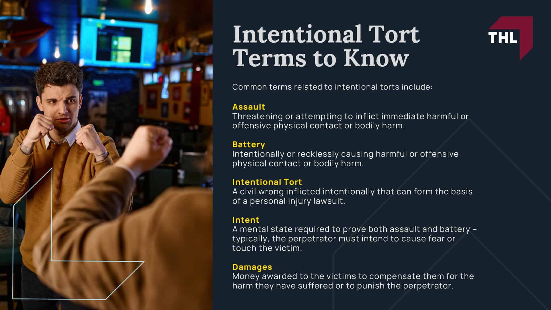 Defining Assault & Battery; Intentional Tort Terms to Know
