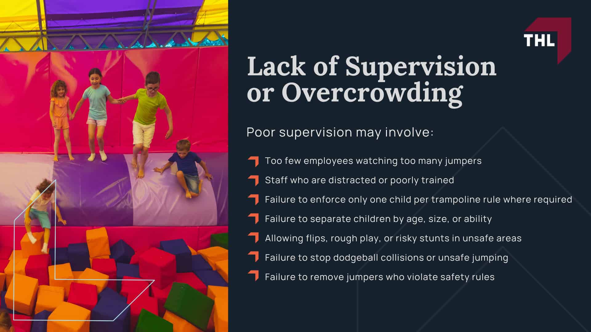 Trampoline Park Injury Lawsuits_ Was Your Child Injured; When a Trampoline Park Injury May Lead to a Lawsuit; Unsafe Equipment or Poor Maintenance; Lack of Supervision or Overcrowding
