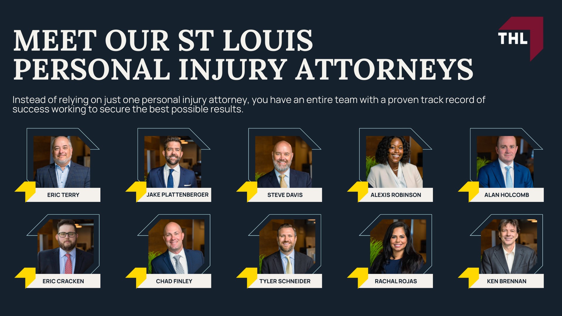 What types of St Louis personal injury claims can TorHoerman Law assist me with; Meet Our St Louis Personal Injury Attorneys