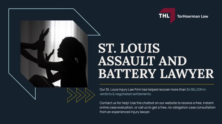 St. Louis Assault and Battery Lawyer; St. Louis Assault & Battery; What Do I Do if I Was the Victim of Assault or Battery; Criminal Charges vs. Civil Assault Lawsuits; Proving the Aggressor's Intent; St. Louis Sexual Assault Resources; TorHoerman Law_ St. Louis Assault & Battery Lawyer; Medical records and treatment bills Police reports Surveillance video Photos of injuries and the scene Witness statements Employment records showing lost income Communications before or after the incident 911 records Bodycam or dashcam footage, if available Protective order paperwork Prior incident records at the location Security staffing records Photos of damaged property Screenshots of threats or communications; Gathering Evidence for Your Assault and Battery Claim; How to Prove Liability in an Assault and Battery Case; Missouri Laws That Can Affect Your Claim; Do You Qualify for a Bicycle Accident Claim; TorHoerman Law_ St. Louis Assault and Battery Lawyers