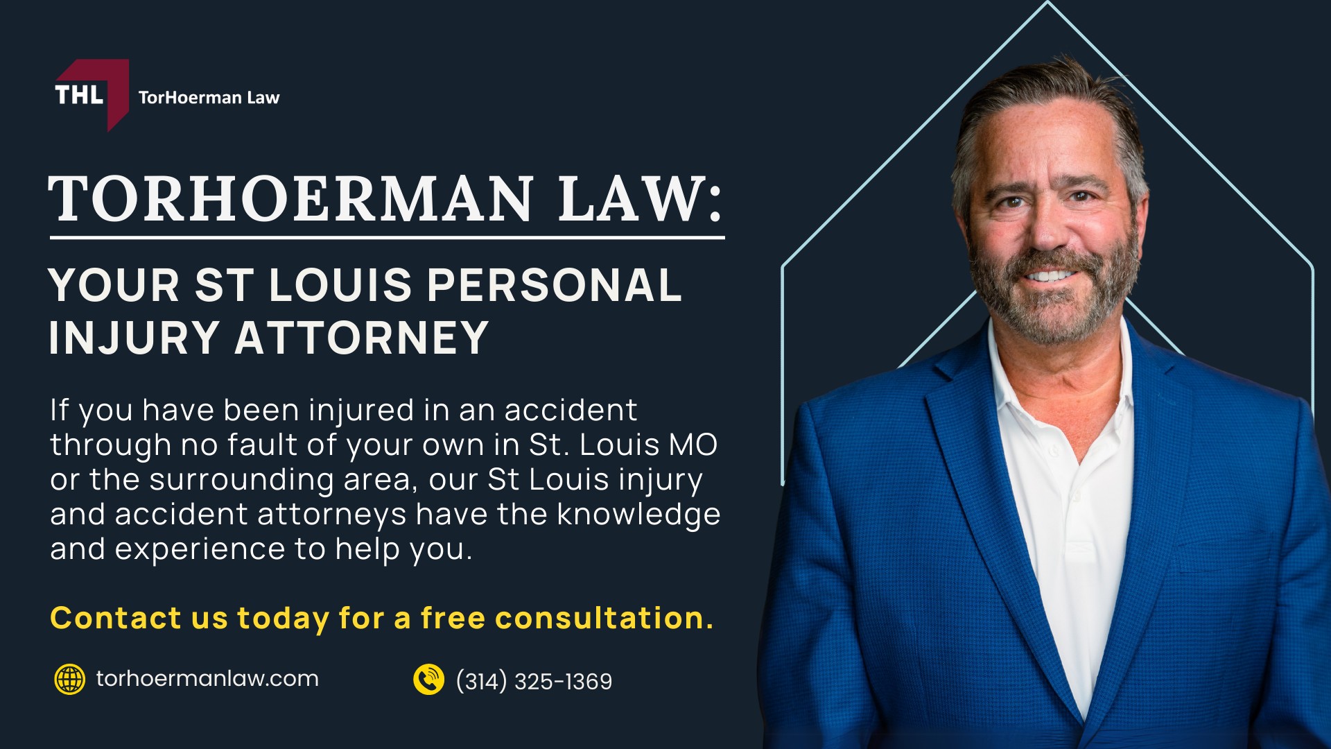 What types of St Louis personal injury claims can TorHoerman Law assist me with; Meet Our St Louis Personal Injury Attorneys; Our Founder and Experienced St. Louis Car Accident Lawyer_ Tor Hoerman; How Can a St Louis Personal Injury Lawyer from TorHoerman Law Help You; How Much Does it Cost to Hire a St Louis Personal Injury Lawyer from TorHoerman Law; Personal Injury Case Results Achieved by TorHoerman Law (THL); What is the Process of a St Louis Personal Injury Lawsuit; Do You Qualify for a St Louis Personal Injury Claim; TorHoerman Law_ Your St Louis Personal Injury Attorney