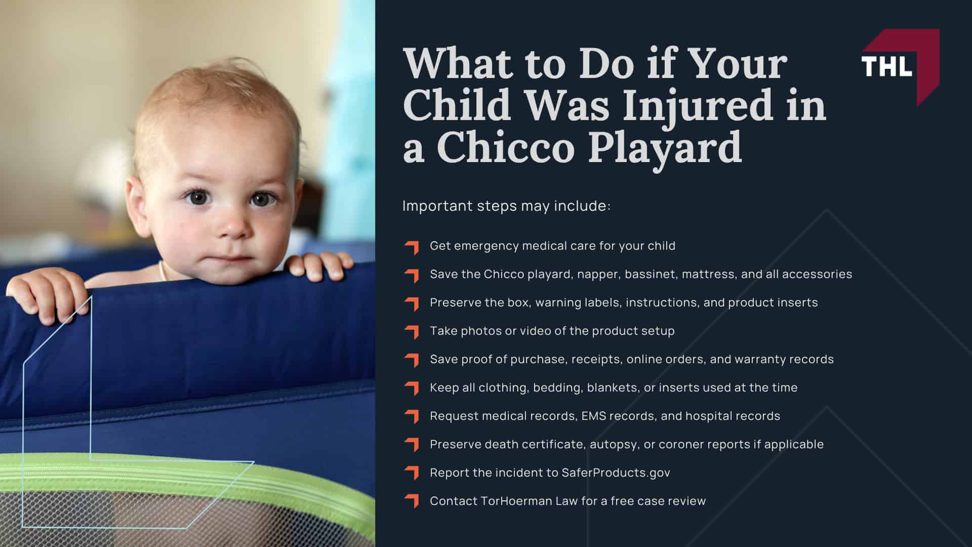 Chicco Lullaby Dream Playard Safety Concerns; Why Inclined Playard Accessories May Be Dangerous; Rollover Risks in Infant Sleep Products; Chicco Playard and Safe Sleep Guidelines; Firm, Flat Sleep Surfaces for Babies; Federal Safety Rules for Infant Sleep Products and Playards; Can You File a Chicco Playard Lawsuit; Who Qualifies for a Chicco Playard Lawsuit; What to Do if Your Child Was Injured in a Chicco Playard