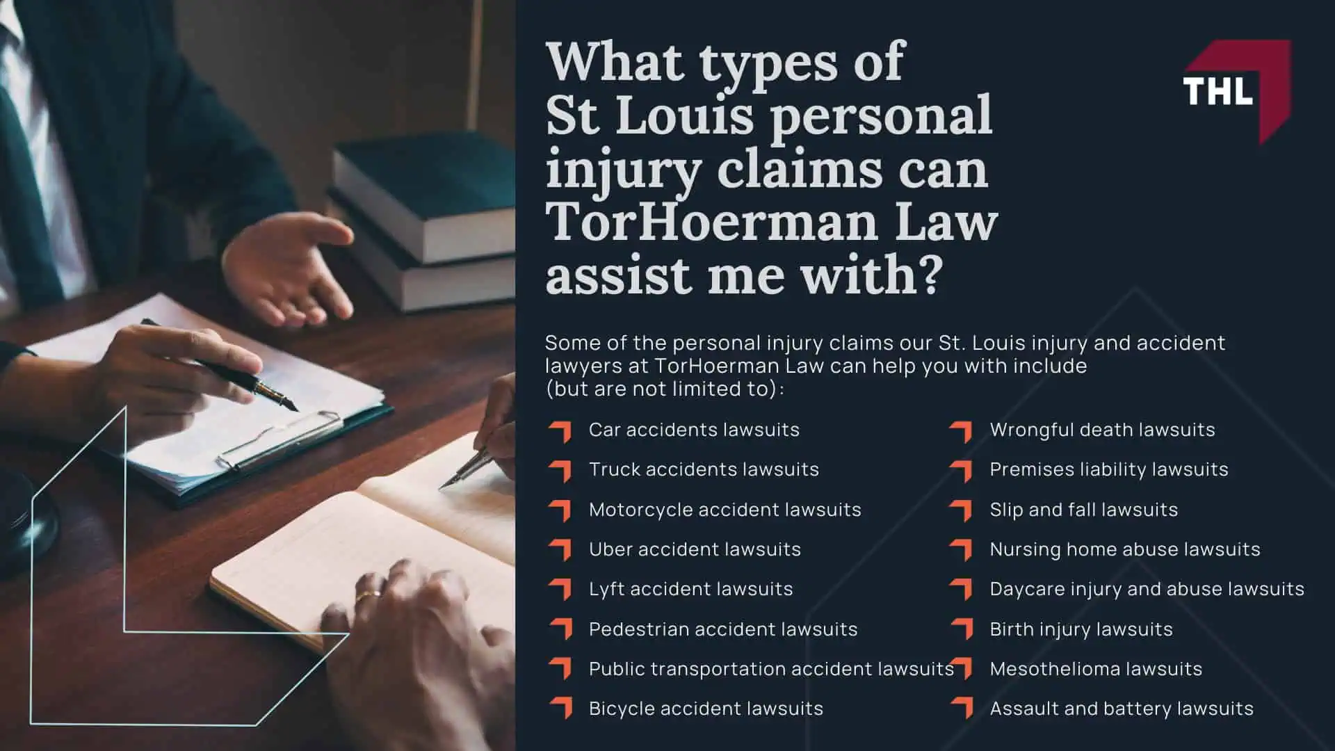 What types of St Louis personal injury claims can TorHoerman Law assist me with