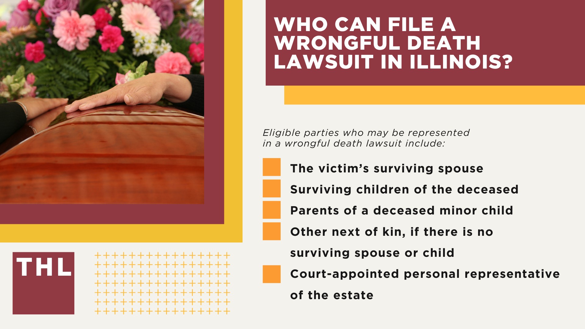 Meet Our Team of Chicago Wrongful Death Lawyers; Our Founder and Experienced Wrongful Death Attorney_ Tor Hoerman; Steps to Take After a Wrongful Death Occurs in Chicago, IL; Gathering Evidence for a Chicago Wrongful Death Case; Wrongful Death Damages Explained; The Legal Process for a Wrongful Death Lawsuit in Illinois; What is Considered a “Wrongful Death” in Illinois; Who Can File a Wrongful Death Lawsuit in Illinois