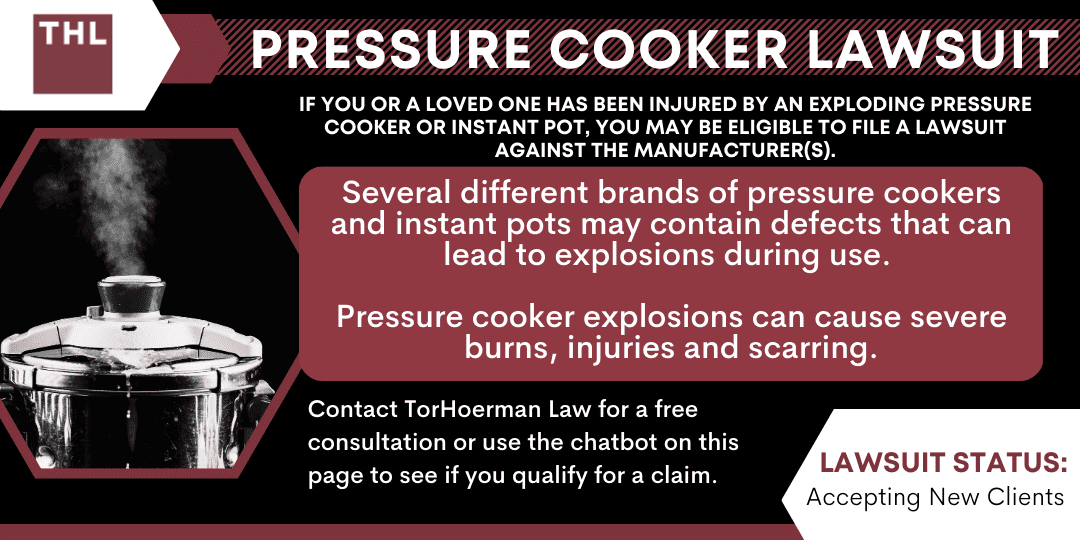 defective pressure cooker lawsuit; defective pressure cooker lawyer; defective pressure cooker explosion lawsuit; defective pressure cooker explosion lawyer; defective pressure cooker attorney; defective pressure cooker injury; defective pressure cooker injuries