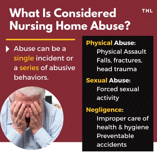 Nursing Home Abuse; Nursing home physical abuse; Nursing home sexual abuse; Nursing home negligence