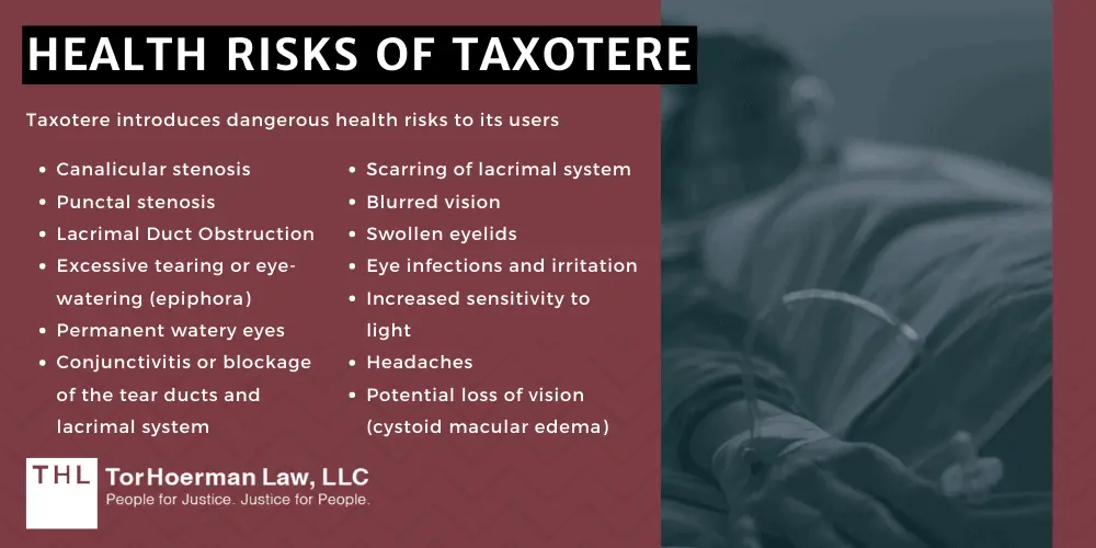 taxotere eye injuries; taxotere eye injury lawsuit; taxotere vision loss lawsuit; taxotere vision damage; permanent vision damage taxotere; taxotere lacrimal duct obstruction; taxotere lawsuit