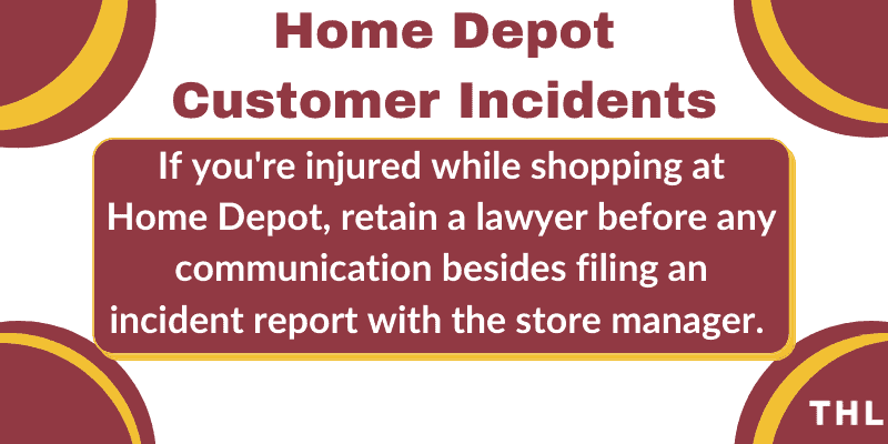 customer injury at home depot