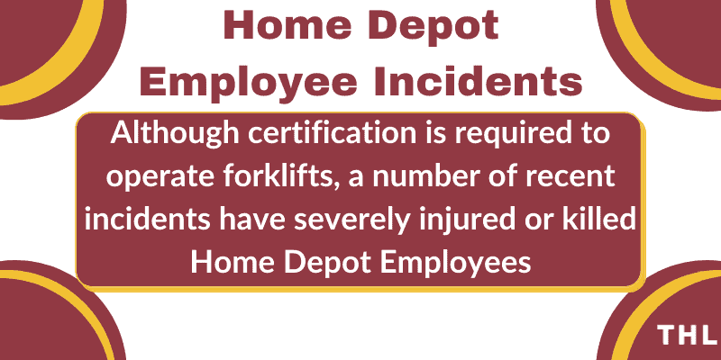 home depot employee injury