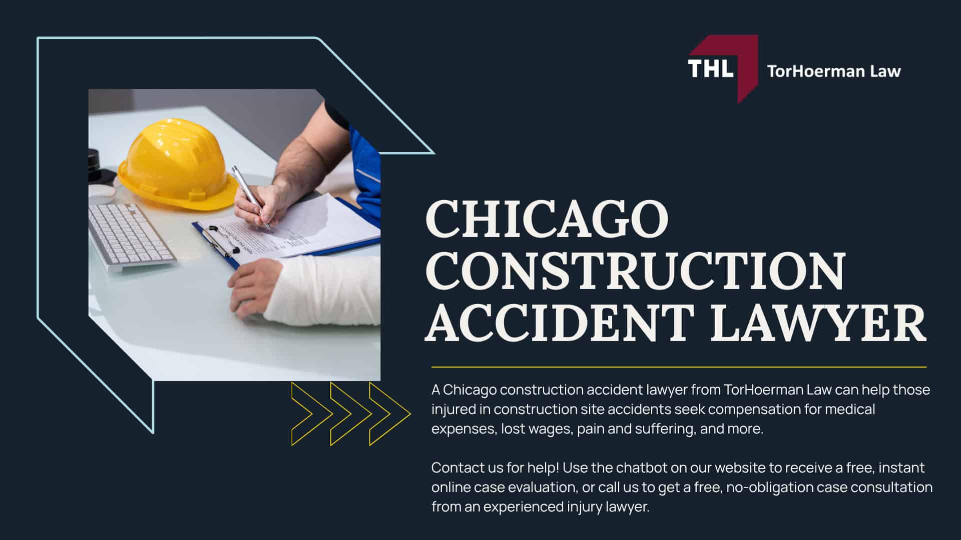 Meet Our Team of Chicago Construction Accident Attorney; Our Founder_ Tor Hoerman; Chicago Construction Site Accidents_ An Overview; Types of Construction Accidents in Chicago; Common Construction Accident Injuries; Types of Construction Accident Lawsuit Claims; Do You Qualify for a Construction Accident Lawsuit; Gathering Evidence for a Construction Accident Injury Claim; Damages in Construction Accident Cases; TorHoerman Law_ Chicago Construction Accident Attorneys