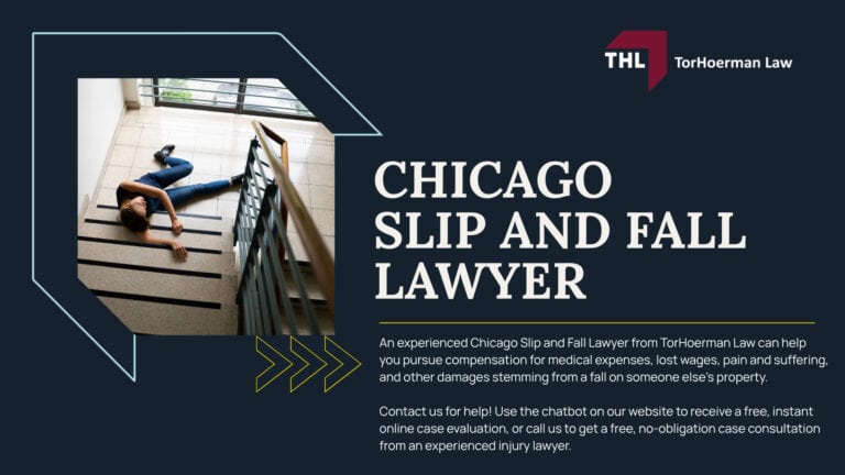 Meet Our Team of Chicago Slip and Fall Accident Lawyers; What Is A Slip and Fall Accident; Common Types of Slip and Fall Accidents; Meet Our Team of Chicago Slip and Fall Accident Lawyers; What Is A Slip and Fall Accident; Common Types of Slip and Fall Accidents; Common Slip and Fall Injury Types; Steps to Take After a Slip and Fall Accident in Chicago; Gathering Evidence for a Slip and Fall Claim; The Responsibilities of Chicago Property Owners and Premises Liability Claims Explained; Damages Available in a Chicago Slip and Fall Case; The Legal Process for a Slip and Fall Lawsuit in Illinois; Do You Qualify for a Slip and Fall Lawsuit?; TorHoerman Law_ Experienced Chicago Slip and Fall Lawyer