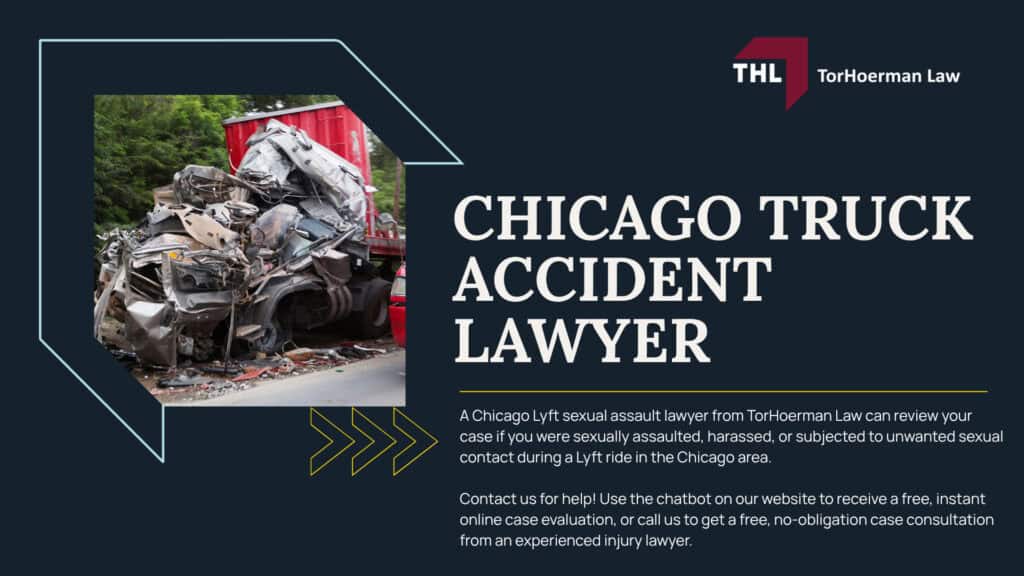 How Can a Chicago Truck Accident Lawyer from TorHoerman Law Help You?; How Much Does it Cost to Hire a Chicago Truck Accident Attorney from THL; Meet Our Chicago Truck Accident Attorneys; Our Founder and Experienced Truck Accident Lawyer_ Tor Hoerman; Our Chicago Truck Accident Lawyers Get Results; What To Do After a Truck Accident in Chicago, IL; Gathering Evidence for a Truck Accident Case; Common Damages in Truck Accident Cases; The Legal Process for Truck Accident Claims in Chicago; Common Truck Accident Injuries; Common Causes of Semi-Truck Accidents; Chicago Truck and Auto Accident Statistics; TorHoerman Law_ Your Chicago Truck Accident Lawyer