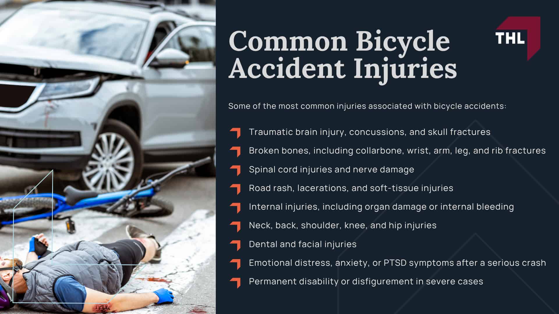 Meet Our St Louis Bicycle Accident Lawyers; Our Founder Tor Hoerman; What to Do After a Bike Accident Involving a Car in St. Louis; What Laws are Relevant to St Louis Bicycle Accidents; Common Causes of Bicycle Injuries; Common Bicycle Accident Injuries; The Legal Process for Bicycle Accident Claims in St Louis; Do You Qualify for a Bicycle Accident Claim; TorHoerman Law_ Your Experienced Bicycle Accident Lawyer; Our Bicycle Accident Lawyers Proudly Serve the Following Areas in St Louis; The #1 St. Louis Bicycle Accident Lawyer - FEATURED IMAGE - TorHoerman Law; What to Do After a Bike Accident Involving a Car in St. Louis; Missouri Bike Law and Traffic Rules That May Affect a Bicycle Accident Claim; Why Bicycle Accident Claims Are Often Disputed; Common Types and Causes of Bicycle Accidents in St. Louis; Common Bicycle Accident Injuries