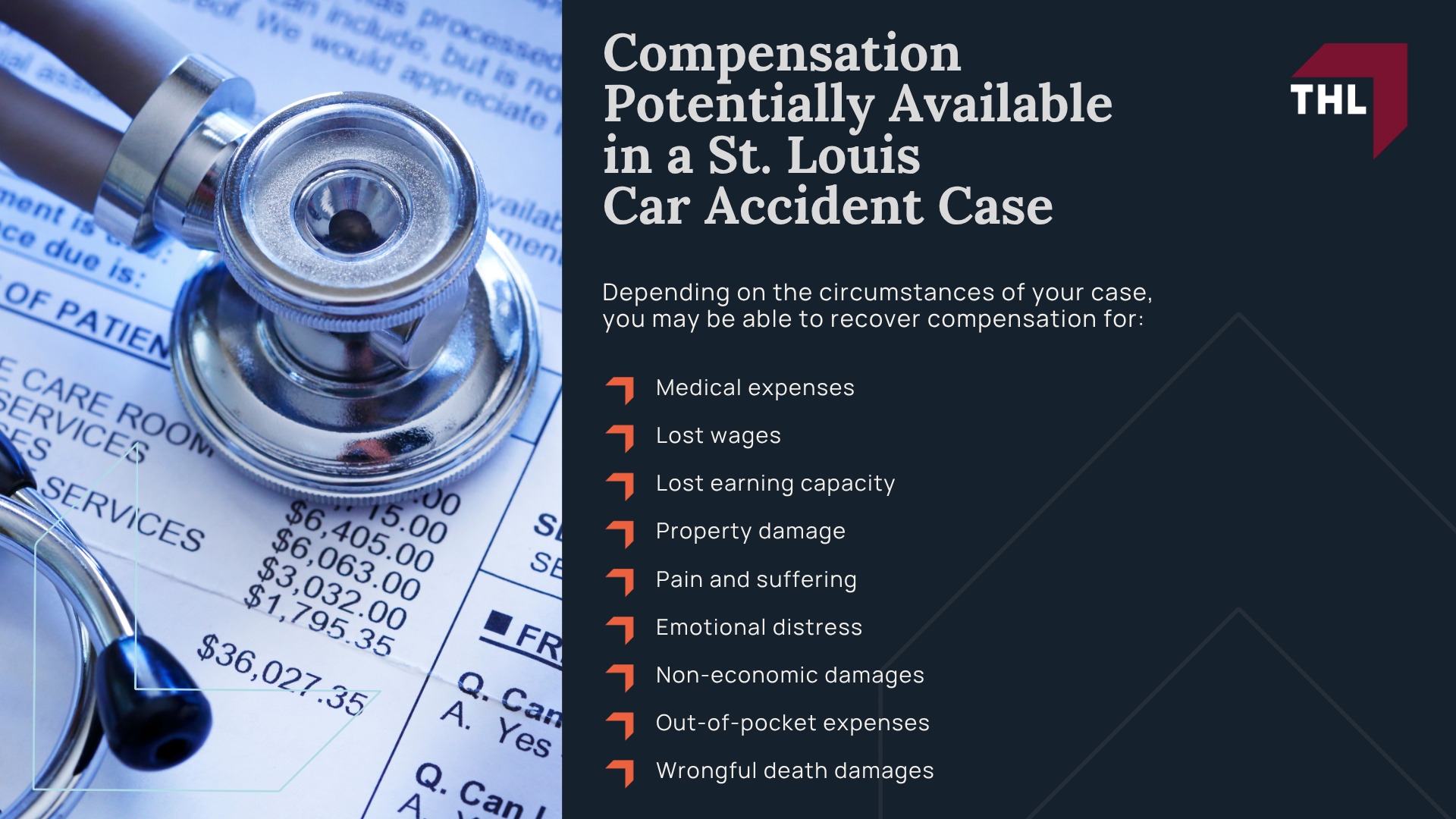 Why Choose TorHoerman Law for Your St. Louis Car Accident Case; TorHoerman Law Gets Results for Car Accident Victims; How Much Does it Cost to Hire a St Louis Car Accident Attorney from TorHoerman Law; What To Do in the First 24 Hours After a Car Accident in St. Louis; What To Do in the First 24 Hours After a Car Accident in St. Louis; The Legal Process for Missouri Car Accident Claims; How Long Do I Have to File a Car Accident Injury Claim in St. Louis; How a St. Louis Car Accident Lawyer from TorHoerman Law Can Help; Gathering Evidence to Prove Liability; Common Injuries After a Car Accident; Common Causes of Car Accidents in St. Louis; Wrongful Death Claims for Fatal Accidents in St. Louis; Who Can Be Held Liable for a St. Louis Car Accident; Compensation Potentially Available in a St. Louis Car Accident Case