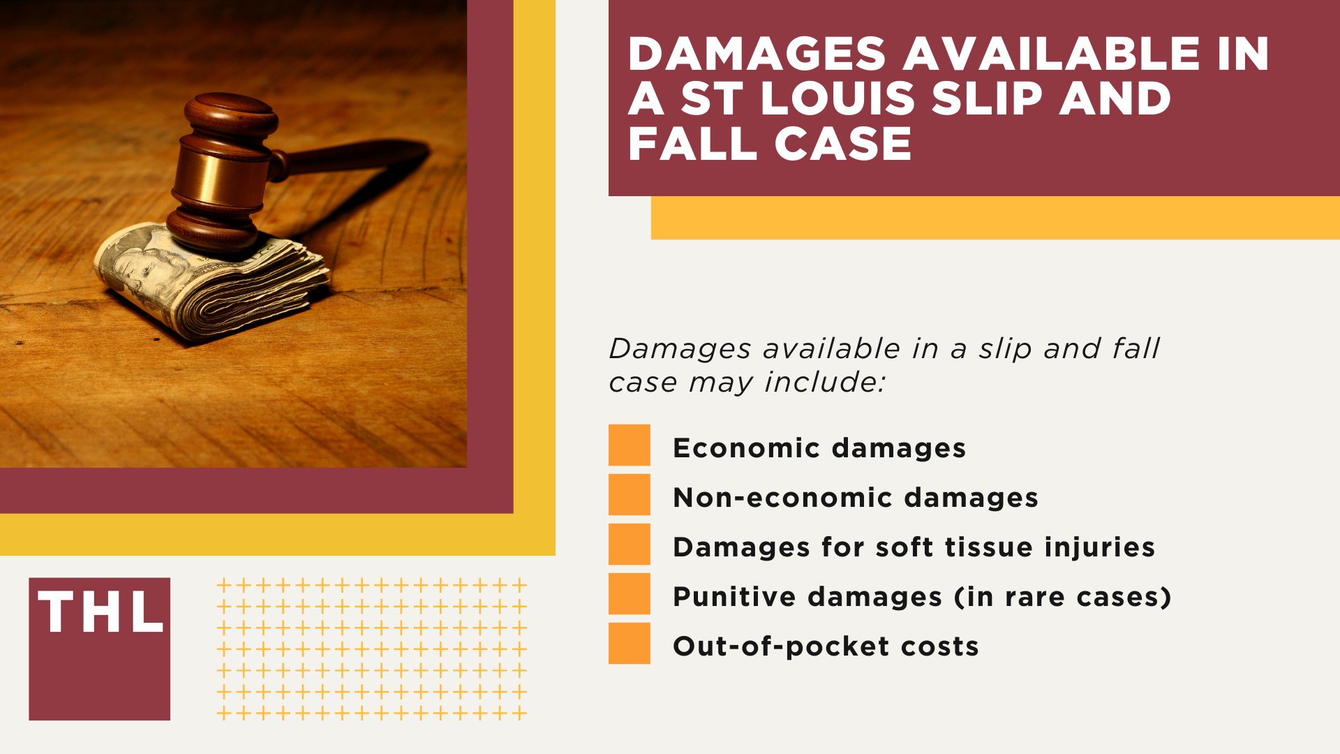 Meet Our Team of St Louis Slip and Fall Accident Lawyers; What Is A Slip and Fall Accident; Common Types of Slip and Fall Accidents; Common Types of Slip and Fall Accident Injuries; Steps to Take After a Slip and Fall Accident in St Louis; Gathering Evidence for a Slip and Fall Claim; The Responsibilities of St Louis Property Owners and Premises Liability Claims Explained; Damages Available in a St Louis Slip and Fall Case