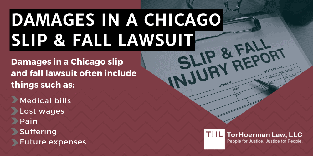 Damages in a Chicago Slip & Fall Lawsuit
