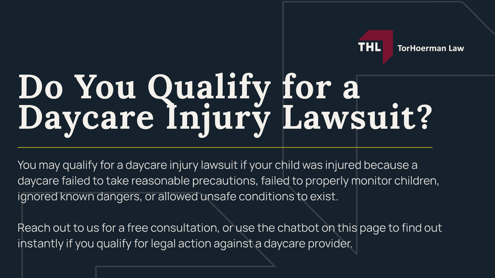 Do You Qualify for a Daycare Injury Lawsuit