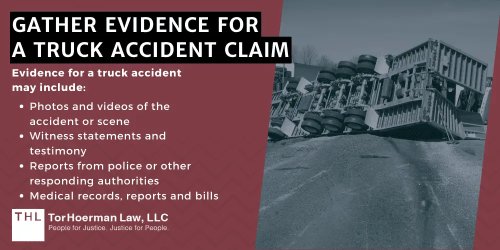 gathering evidence for truck accident lawsuit
