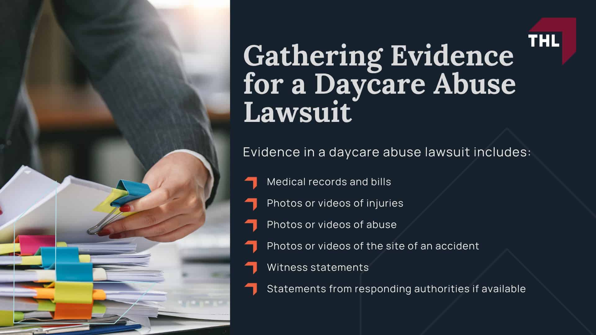 Meet Our Chicago Daycare Injury Lawyers; Our Founder and Experienced Chicago Daycare Injury Lawyer_ Tor Hoerman; How Much Does it Cost to Hire a Chicago Child Injury Lawyer; Filing a Chicago Daycare Abuse Lawsuit; Steps to Take When a Child Suffers Injuries at a Daycare Center; Gathering Evidence for a Daycare Abuse Lawsuit