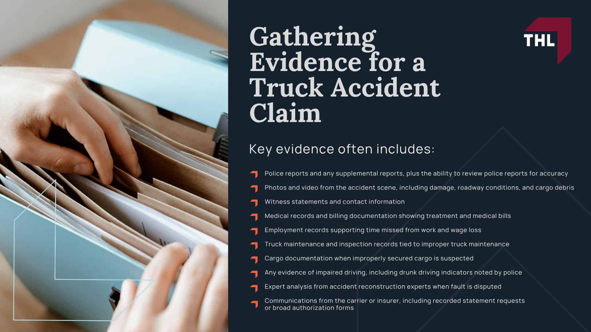 How Can Our Edwardsville Truck Accident Lawyers Help You; THL Provides a Hands-Off Approach to Truck Accident Cases; How Much Does it Cost to Hire the Personal Injury Lawyers at TorHoerman Law; What to Do Immediately After a Truck Accident in Edwardsville, IL; Gathering Evidence for a Truck Accident Claim