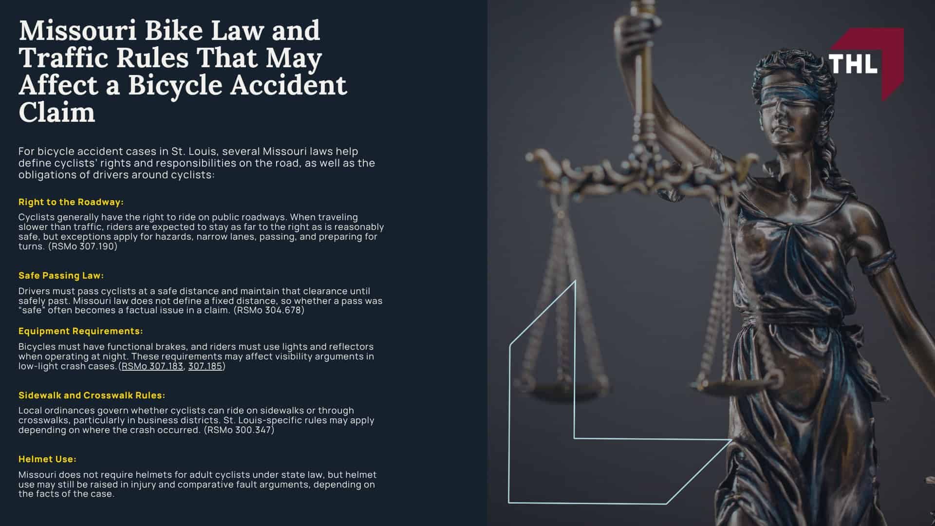 What to Do After a Bike Accident Involving a Car in St. Louis; Missouri Bike Law and Traffic Rules That May Affect a Bicycle Accident Claim