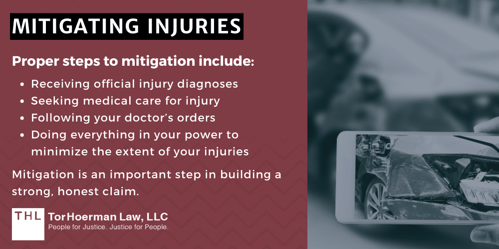 car accident lawsuit, edwardsville car accident lawyer, mitigating injuries