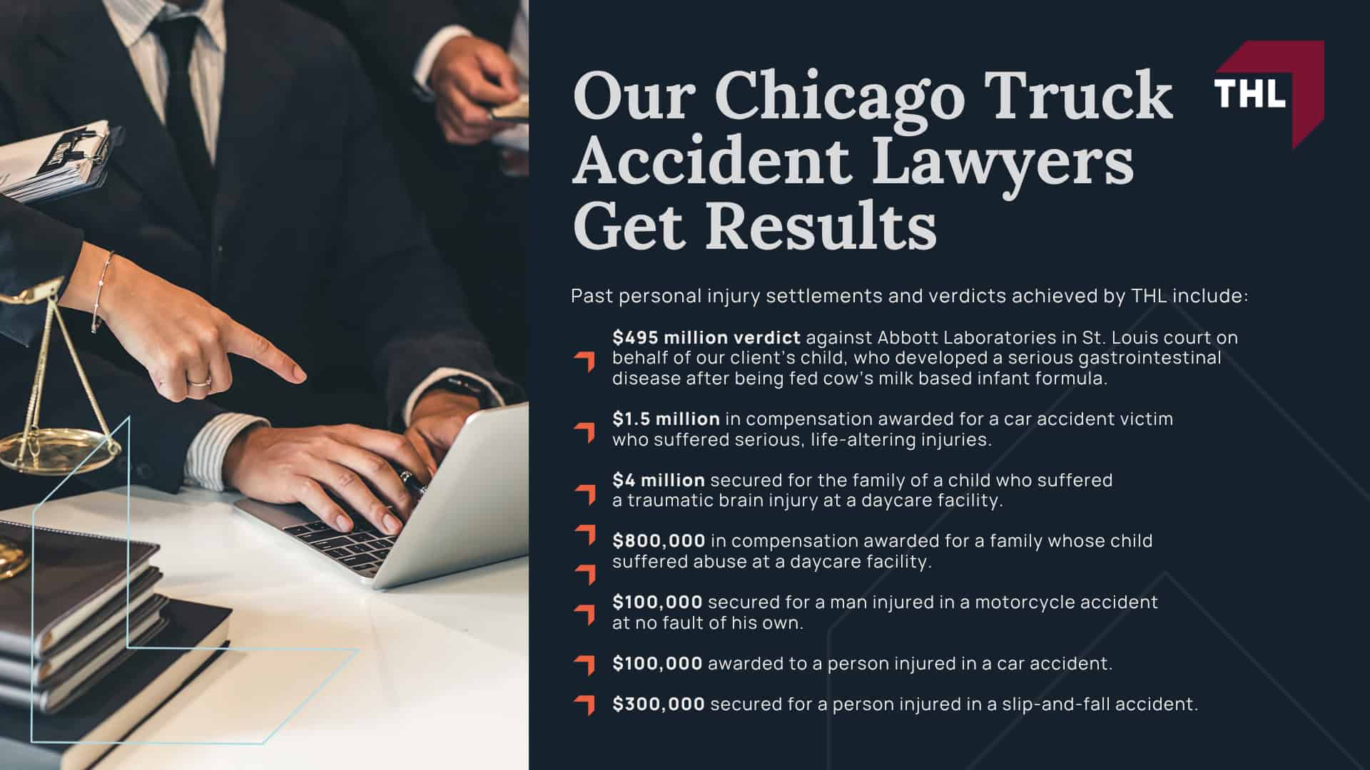 How Can a Chicago Truck Accident Lawyer from TorHoerman Law Help You?; How Much Does it Cost to Hire a Chicago Truck Accident Attorney from THL; Meet Our Chicago Truck Accident Attorneys; Our Founder and Experienced Truck Accident Lawyer_ Tor Hoerman; Our Chicago Truck Accident Lawyers Get Results
