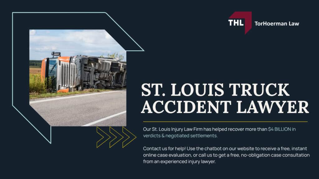 St. Louis Truck Accident Lawyer; What To Do After a Truck Accident in St. Louis_ Steps to Take; What To Do After a Truck Accident in St. Louis Steps to Take; Common Causes of Truck Accidents in St. Louis; Common Injuries After a Truck Accident; Who Can Be Held Liable for a St. Louis Truck Accident; Compensation Potentially Available After a Truck Accident; Federal and Missouri Trucking Laws That May Affect Your Case; Contact a St. Louis Truck Accident Lawyer Today