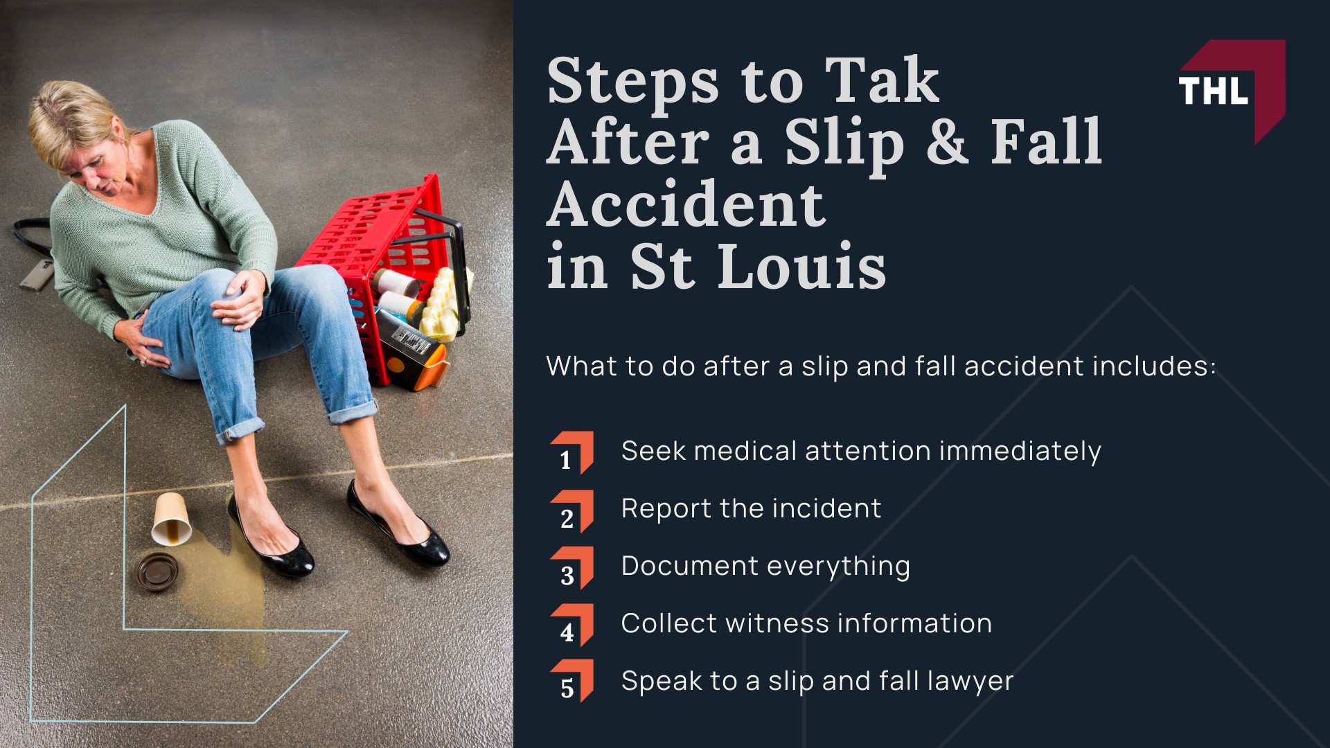 Common Types of Slip and Fall Accidents; Common Types of Slip and Fall Accidents; Common Types of Slip and Fall Accident Injuries; Steps to Take After a Slip and Fall Accident in St Louis