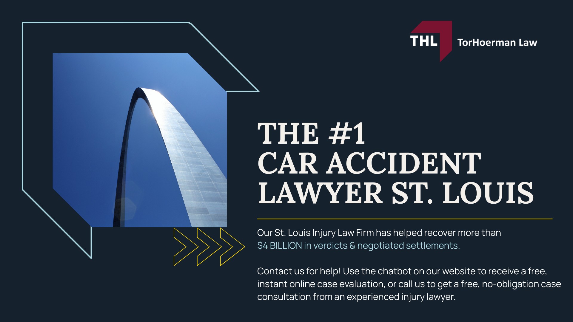 How Can Our St Louis Car Accident Attorneys Help You; Meet Our St Louis Car Accident Attorneys; Our Founder and Experienced St. Louis Car Accident Lawyer_ Tor Hoerman; Our St. Louis Car Accident Lawyers Get Results; TorHoerman Law Provides a Hands-Off Approach to Your Car Accident Case; How Much Does it Cost to Hire a St Louis Car Accident Attorney from TorHoerman Law; What to Do After a Car Accident in St. Louis; Gathering Evidence of Daycare Abuse or Injuries; Assessing Damages in Your Personal Injury Case; How Long Do You Have to File a Motorcycle Accident Lawsuit in Missouri; The Legal Process for Missouri Car Accident Claims; How Long Do I Have to File a Car Accident Injury Claim in St. Louis; Common Car Accident Injuries and Their Causes; Car Accidents in St Louis By The Numbers; TorHoerman Law_ Experienced St Louis Slip and Fall Lawyer; What areas of St Louis County does TorHoerman Law serve; The #1 Car Accident Lawyer St. Louis - FEATURED IMAGE - TorHoerman Law