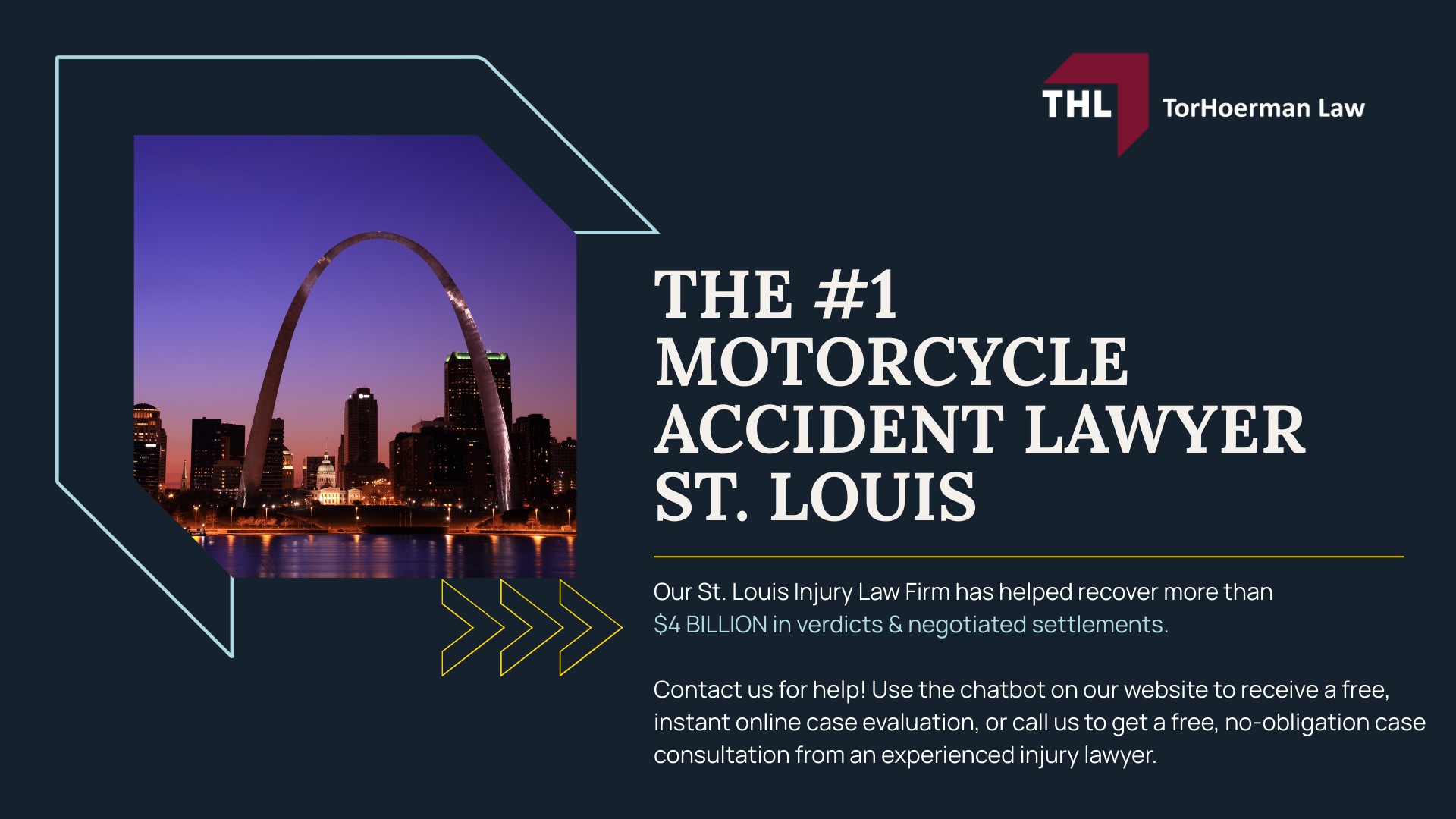 Meet Our St. Louis Motorcycle Accident Attorneys; Our Founder_ Tor Hoerman; How Much Does it Cost to Hire a Motorcycle Accident Lawyer; What to Do Immediately After a Motorcycle Accident in St Louis; Gathering Evidence for Motorcycle Accident Claims; Damages in Motorcycle Accident Cases; The Legal Process for St Louis Motorcycle Accident Claims; Common Motorcycle Accident Injuries; Common Causes of Motorcycle Accidents; TorHoerman Law_ Your St. Louis Motorcycle Accident Lawyer; The #1 Motorcycle Accident Lawyer St. Louis - FEATURED IMAGE - TorHoerman Law