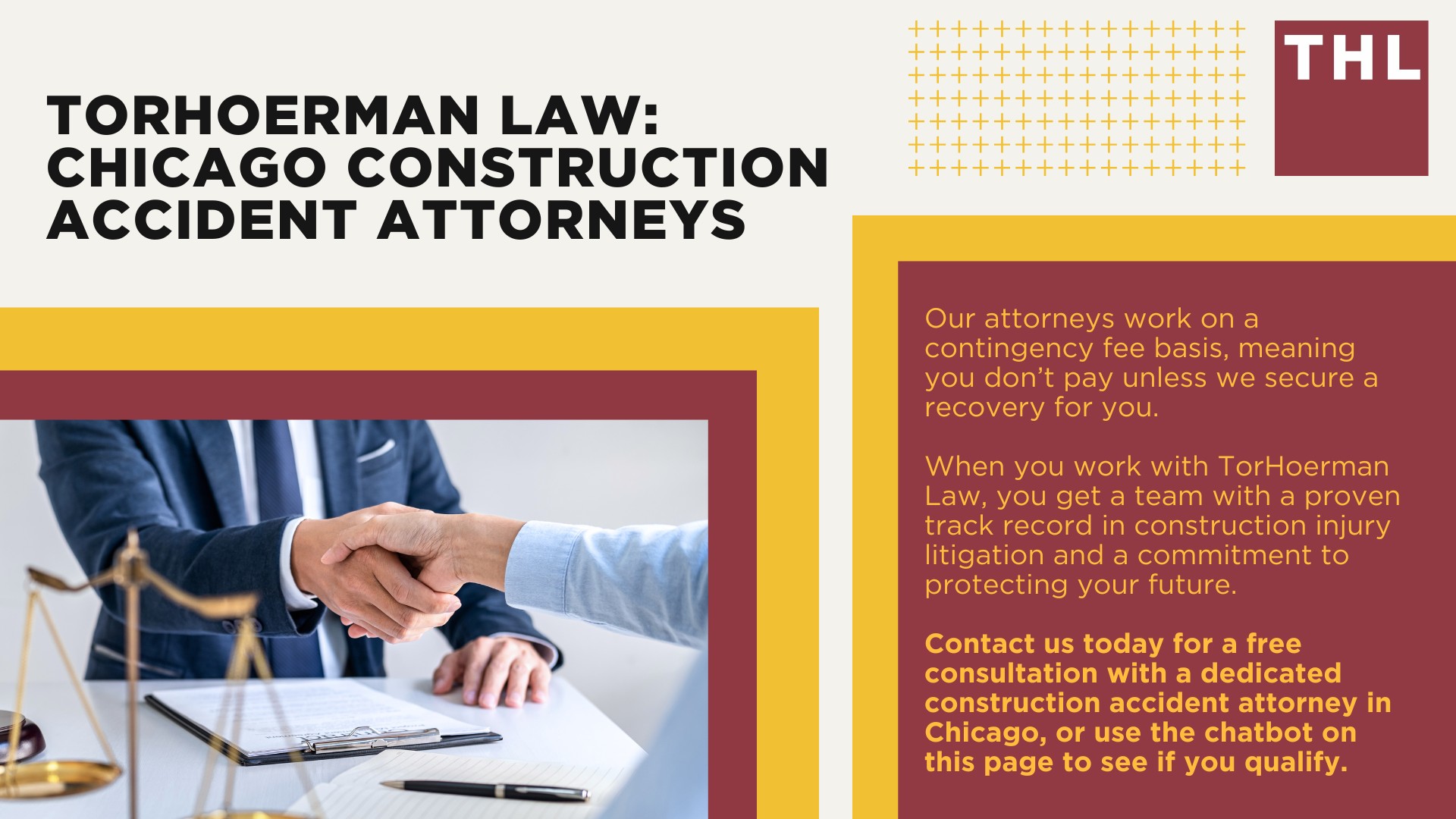 Meet Our Team of Chicago Construction Accident Attorneys; Our Founder_ Tor Hoerman; Chicago Construction Site Accidents_ An Overview; Types of Construction Accidents in Chicago; Common Construction Accident Injuries; Types of Construction Accident Lawsuit Claims; Do You Qualify for a Construction Accident Lawsuit; Gathering Evidence for a Construction Accident Injury Claim; Damages in Construction Accident Cases; TorHoerman Law_ Chicago Construction Accident Attorneys