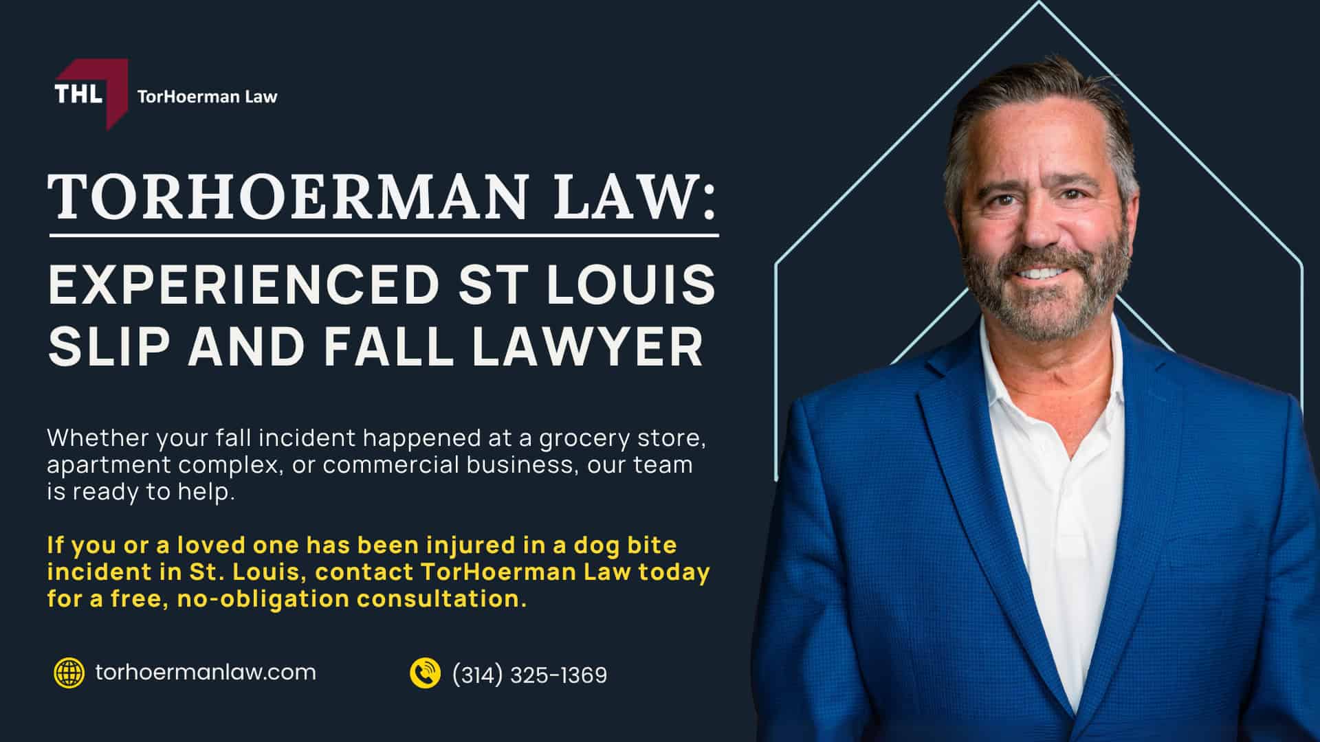 Meet Our Team of St Louis Slip and Fall Accident Lawyers; What Is A Slip and Fall Accident; Common Types of Slip and Fall Accidents; Common Slip and Fall Injury Types; Steps to Take After a Slip and Fall Accident in St Louis; Gathering Evidence for a Slip and Fall Claim; The Responsibilities of St Louis Property Owners and Premises Liability Claims Explained; Damages Available in a St Louis Slip and Fall Case; The Legal Process for a Slip and Fall Lawsuit in Missouri; Do You Qualify for a Slip and Fall Lawsuit; TorHoerman Law_ Experienced St Louis Slip and Fall Lawyer