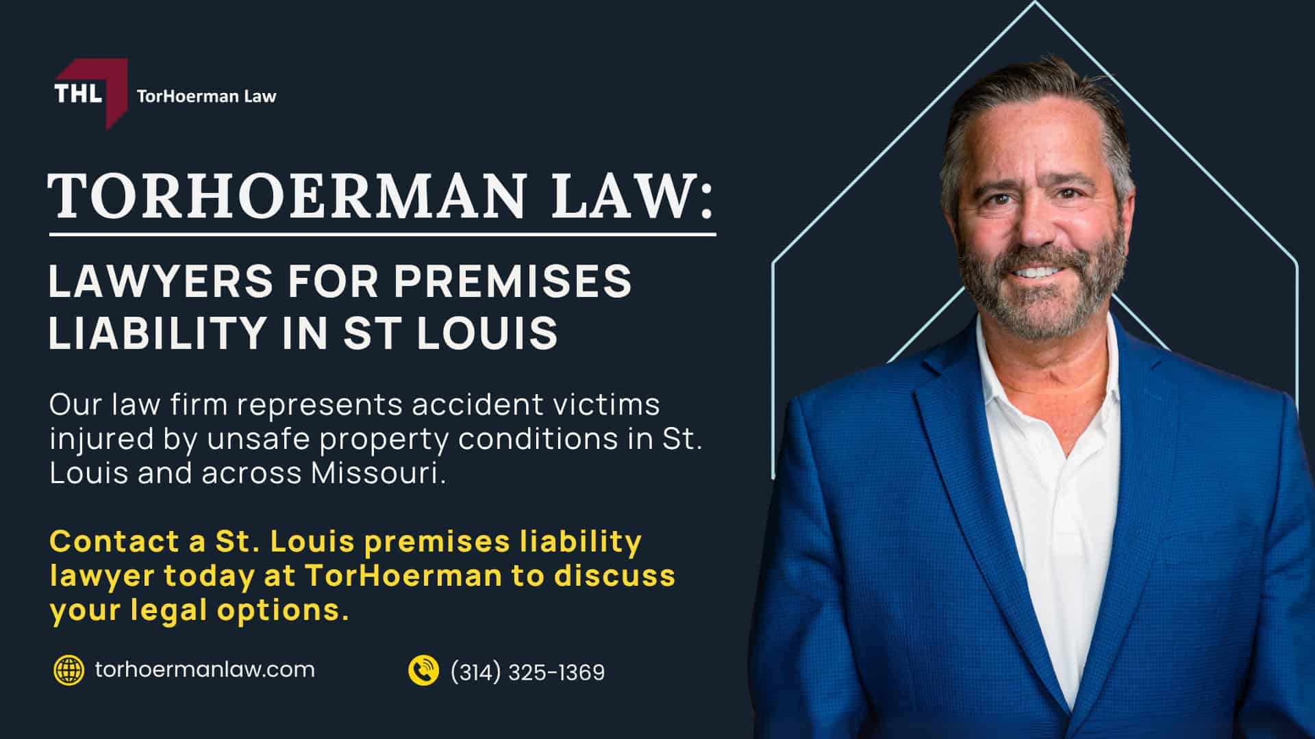 Why Hire a St Louis Premises Liability Lawyer; Do You Have a Premises Liability Case; What Is Premises Liability Law in Missouri; Why Hire a St Louis Premises Liability Lawyer; Do You Have a Premises Liability Case; What Is Premises Liability Law in Missouri; Who Can Be Held Liable in a St Louis Premises Liability Claim (2); Do You Qualify for a St Louis Premises Liability Lawsuit?; Evidence in Premises Liability Cases; Damages in Premises Liability Lawsuits; Missouri Laws That Can Affect Your Claim; What To Do After an Injury on Someone Else’s Property; TorHoerman Law_ Lawyers for Premises Liability in St Louis
