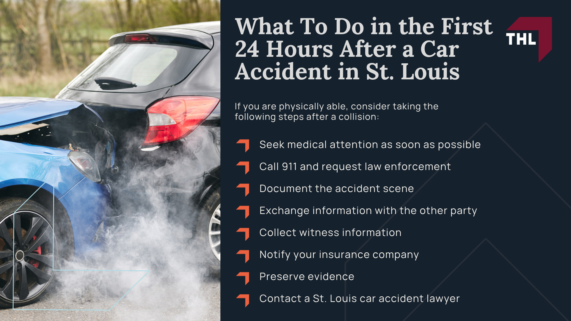 Why Choose TorHoerman Law for Your St. Louis Car Accident Case; TorHoerman Law Gets Results for Car Accident Victims; How Much Does it Cost to Hire a St Louis Car Accident Attorney from TorHoerman Law; What To Do in the First 24 Hours After a Car Accident in St. Louis; What To Do in the First 24 Hours After a Car Accident in St. Louis
