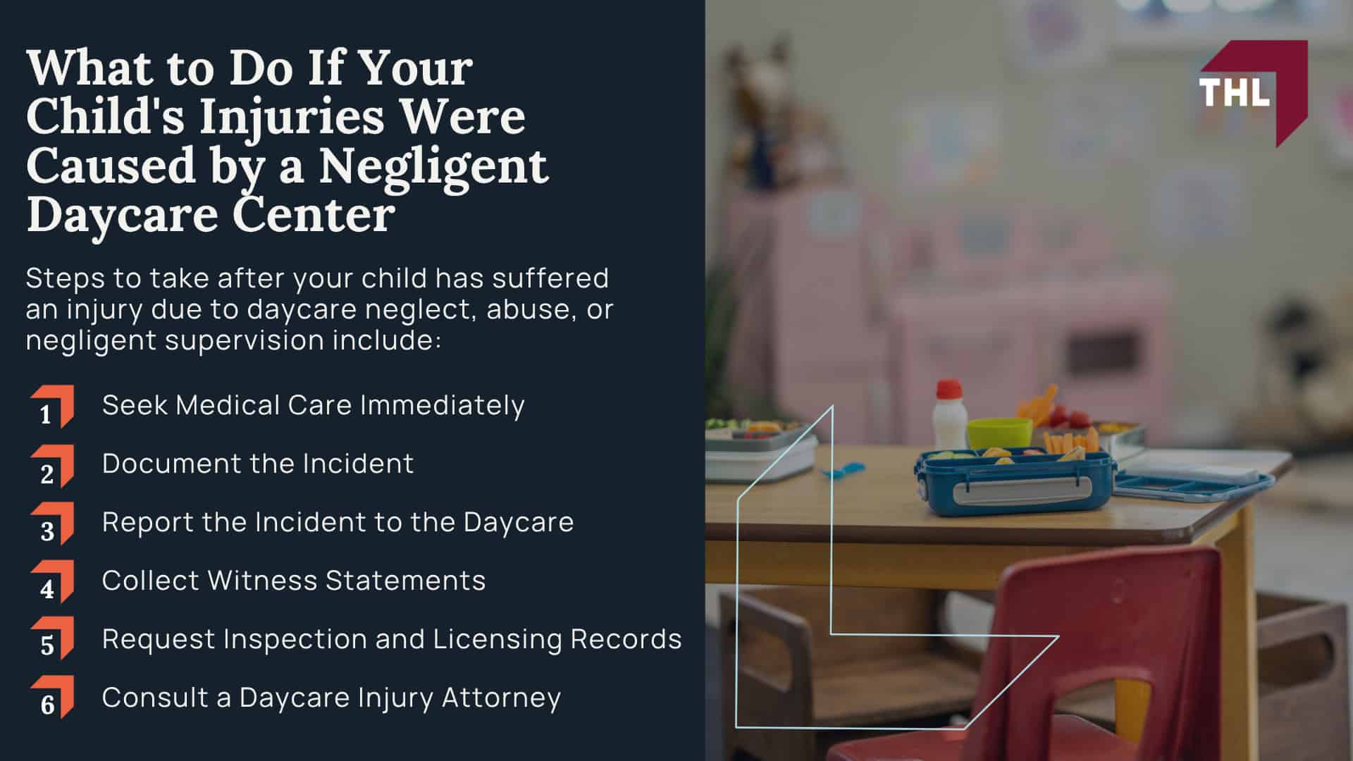 Meet Our St Louis Daycare Injury Attorneys;  Our Founder_ Tor Hoerman; The Legal Process for Daycare Injury Claims in St. Louis; What if I Signed a Daycare Liability Waiver; What to Do If Your Child's Injuries Were Caused by a Negligent Daycare Center