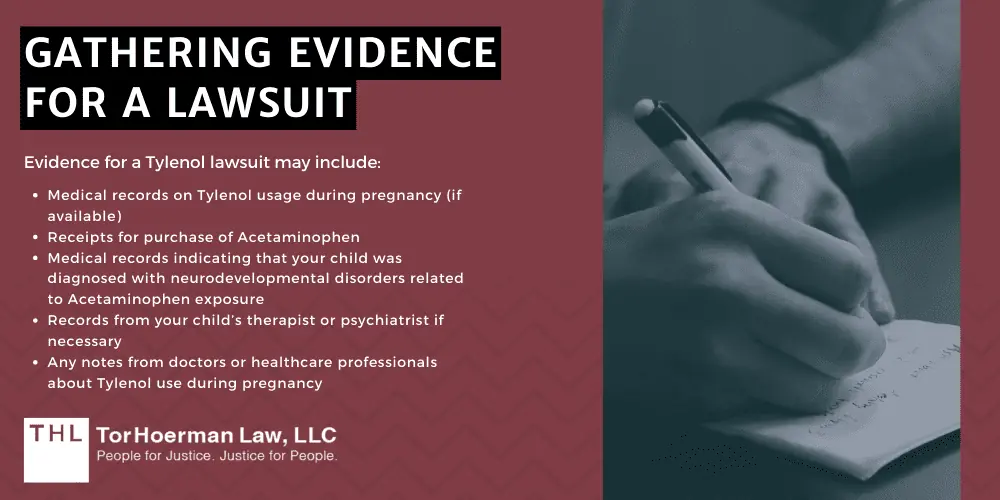 Gathering Evidence For A Lawsuit; Tylenol Autism ADHD Lawsuit