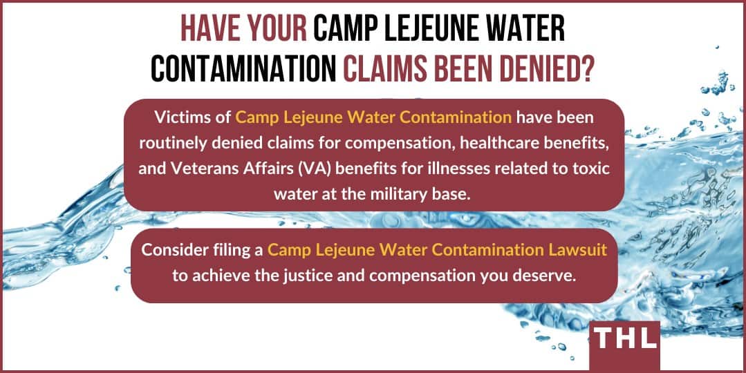 denied claims for camp lejeune water contamination